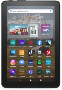 All new Amazon Fire HD 8 tablet 8 HD Display 32 GB 30 faster processor designed for portable entertainment 2022 release Black 1