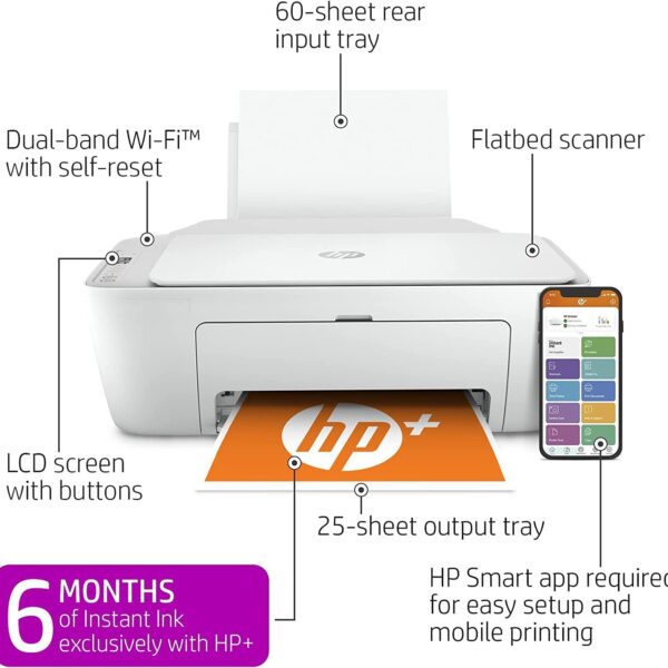 HP DeskJet 2752e All in One Printer 26K68A 5