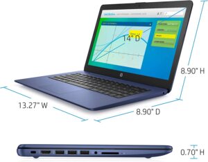 HP Stream Laptop Intel N4000 4GB 64GB eMMC 14 Inch WLED Win 10 S with Office 365 1 Year 3