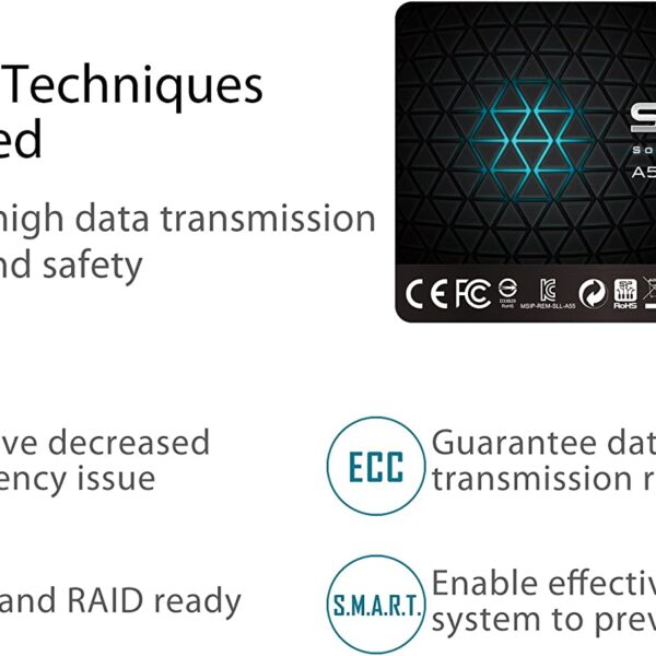 SP 1TB SSD 3D NAND A55 SLC Cache Performance Boost SATA III 2.5 7mm 0.28 Internal Solid State Drive SP001TBSS3A55S25 7