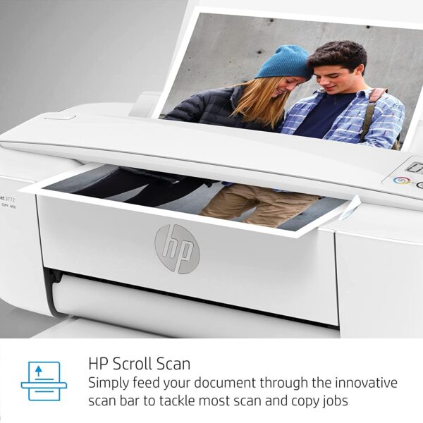 HP DeskJet 3772 All in One Wireless Color Inkjet Printer Scan and Copy Instant Ink Ready T8W88A Renewed 5