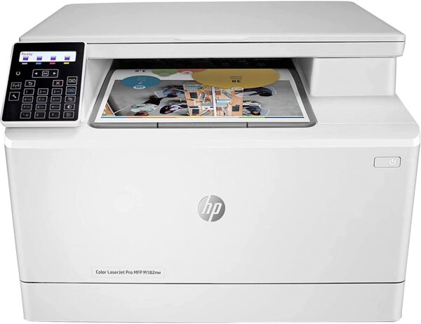 HP Color LaserJet Pro M182nw Wireless All in One Laser Printer Remote Mobile Print Scan Copy Works with Alexa 7KW55A 0 1